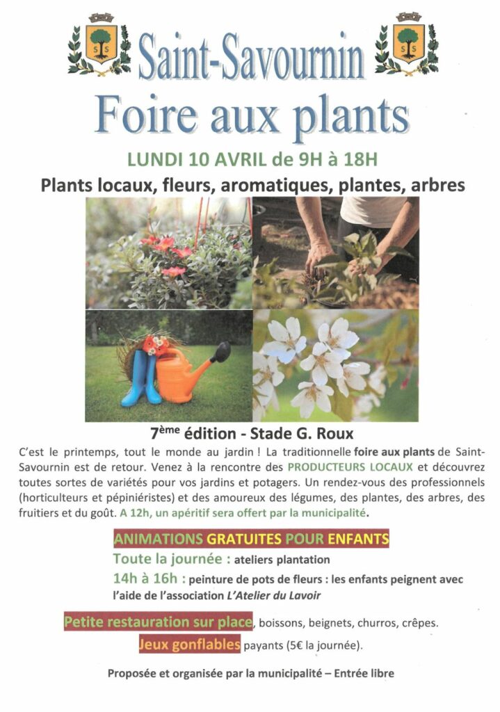 FOIRE AUX PLANTS 2023 Mairie De Saint Savournin