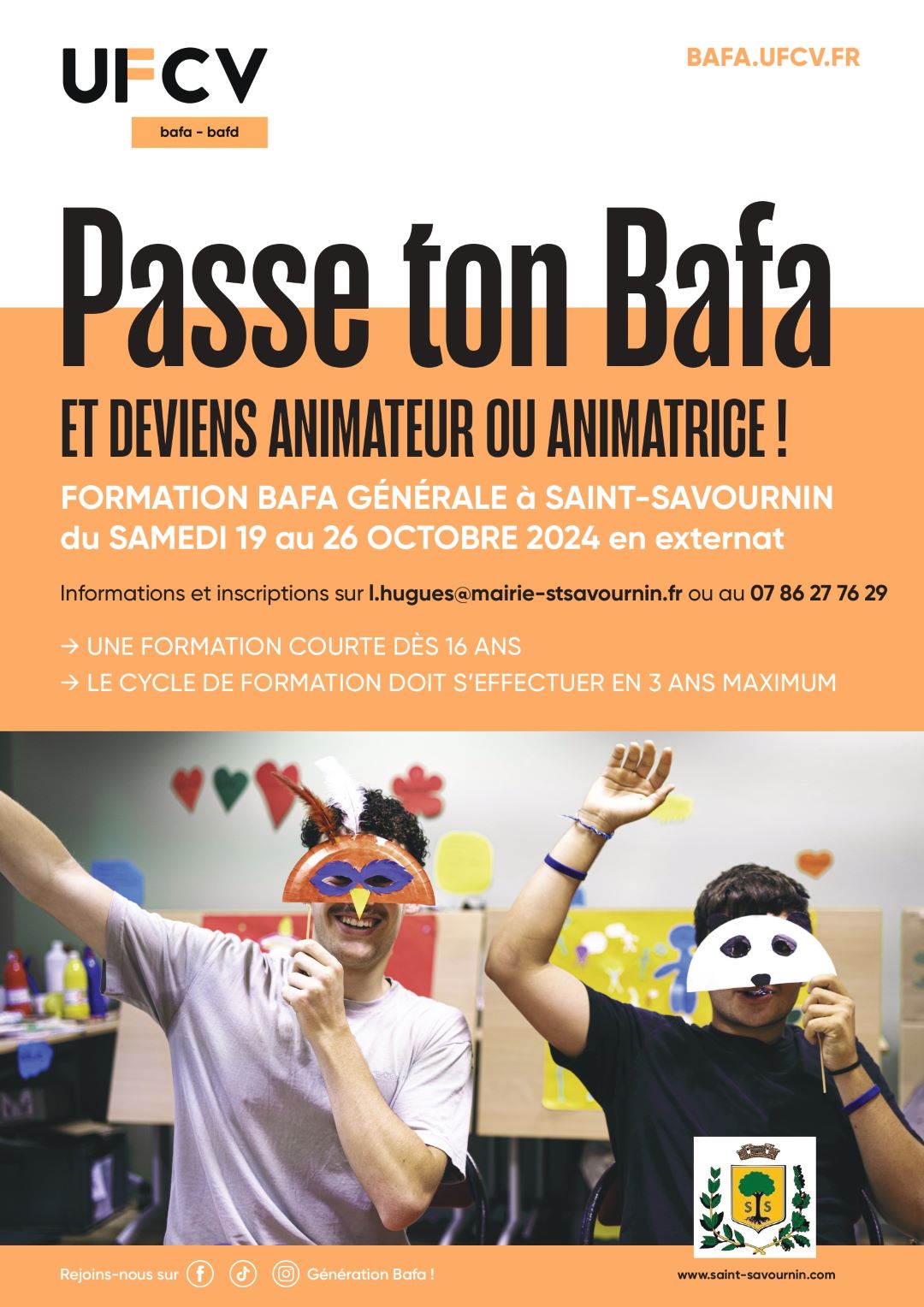 mairie Saint-Savournin affiche bafa oct 2024